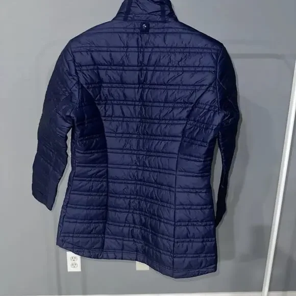 Athleta featherless whisper puffer jacket navy size XS - Picture 3 of 12